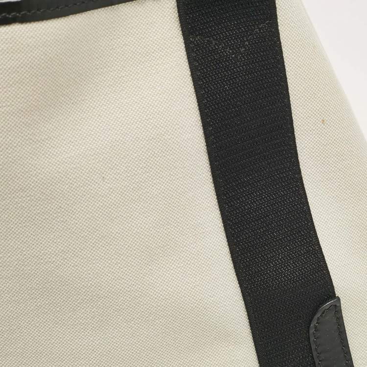 Pre Owned Balenciaga Black Canvas Leather Tote