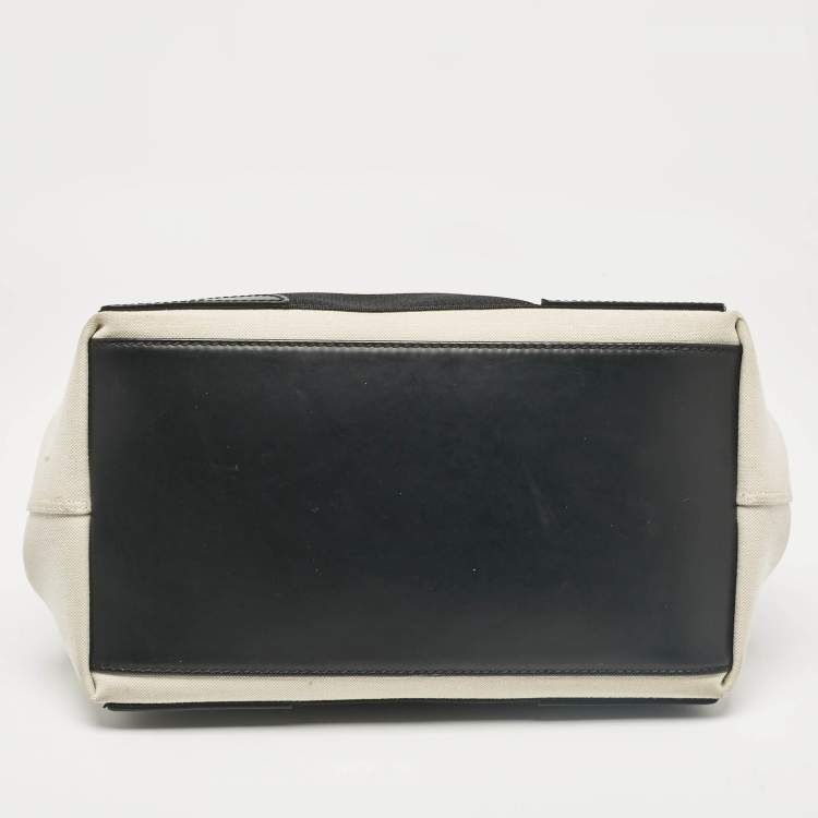 Pre Owned Balenciaga Black Canvas Leather Tote