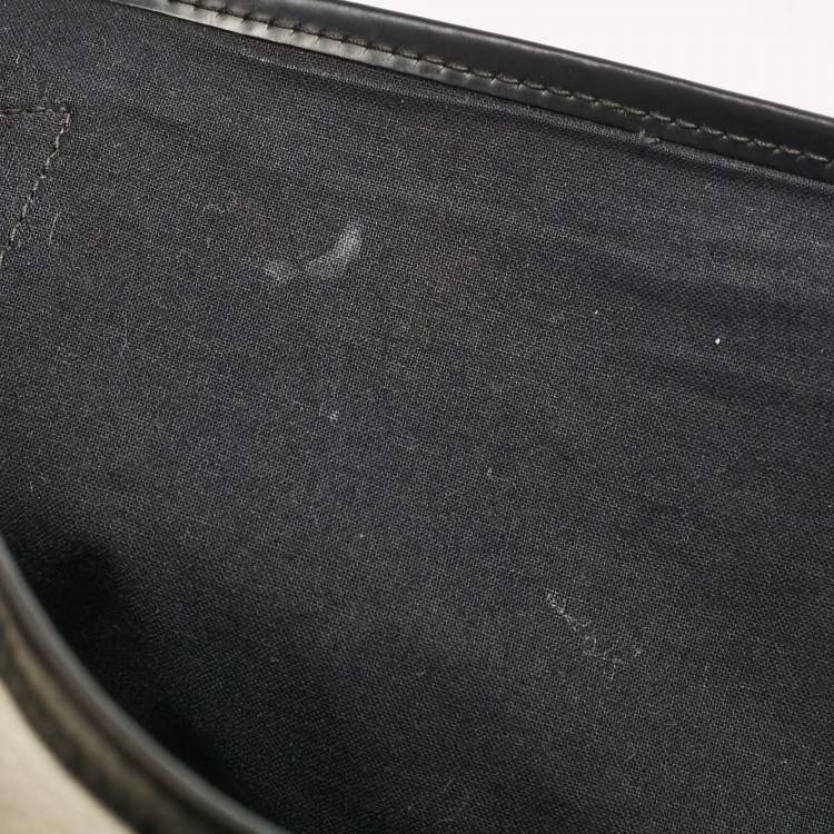 Pre Owned Balenciaga Black Canvas Leather Tote