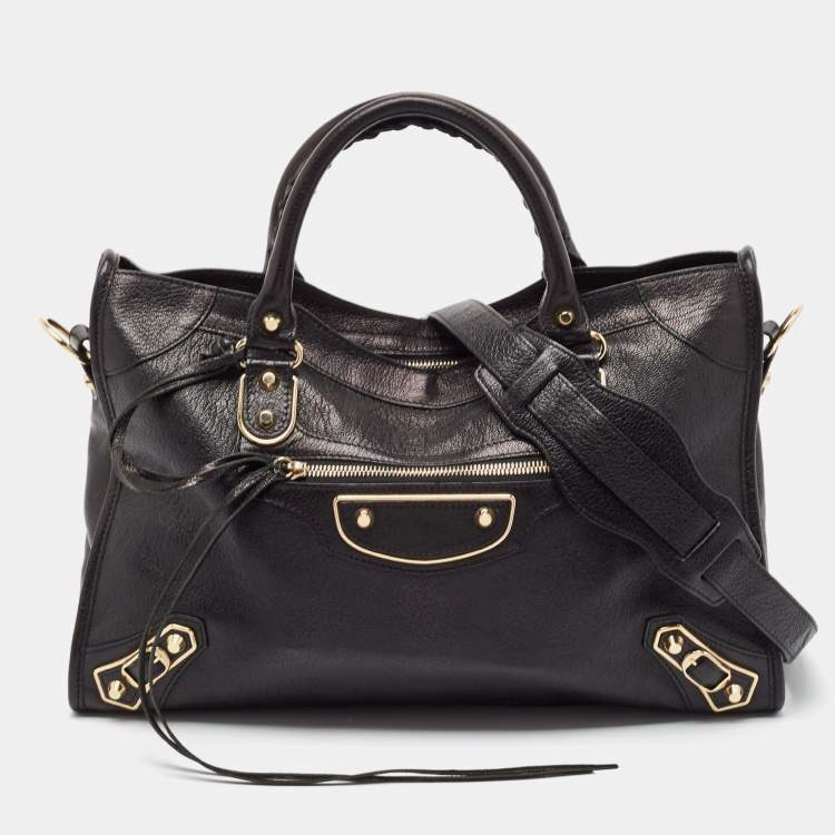 ハンドバッグ BALENCIAGA  Handbags Women Leather Black BALENCIAGA BLACK LEATHER AND STUDDED CHROME MESSENGER BAG 2007