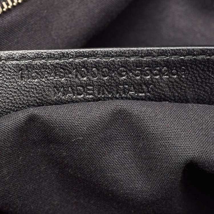 Pre Owned Balenciaga Black Leather Metallic Edge Classic City Bag