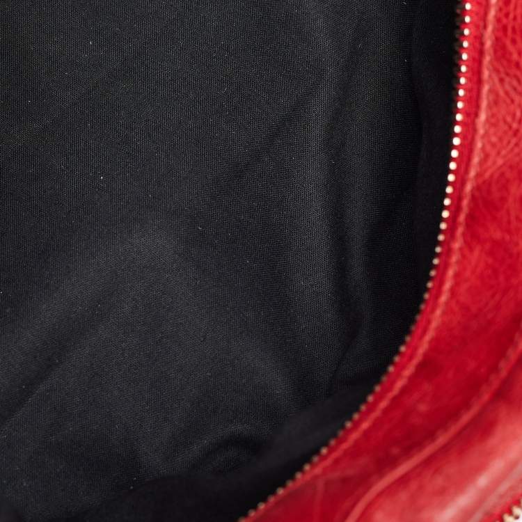 Pre Owned Balenciaga Red Leather GGH Work Tote