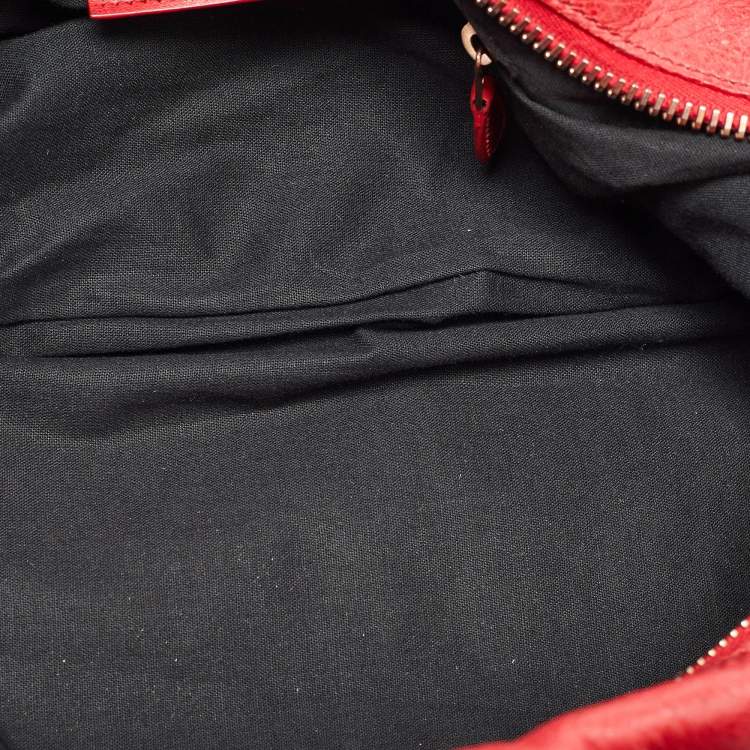 Pre Owned Balenciaga Red Leather GGH Work Tote