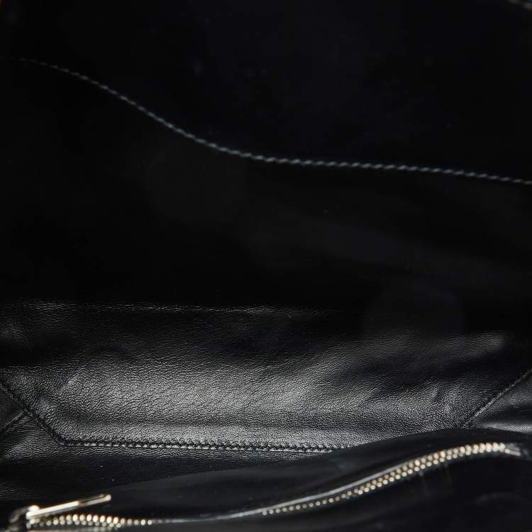 Pre Owned Balenciaga Blue Alligator Leather Cable Handle Tote