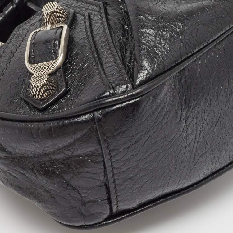 Pre Owned Balenciaga Black Leather XS Le Cagole Shoulder Bag
