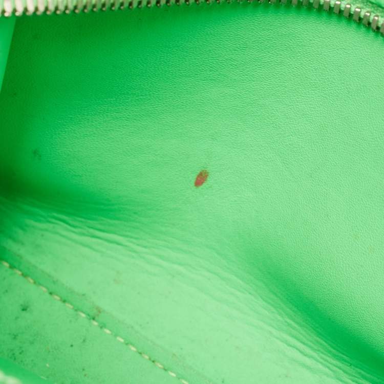 Pre Owned Balenciaga Neon Green Leather Mini Neo Classic Bag