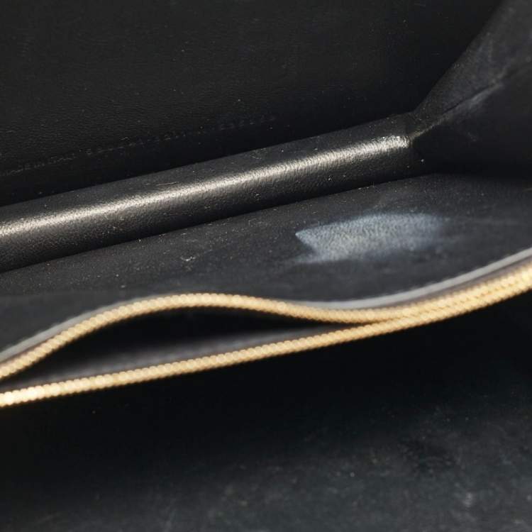 Pre Owned Balenciaga Burgundy Croc Embossed Leather Sharp Shoulder Bag