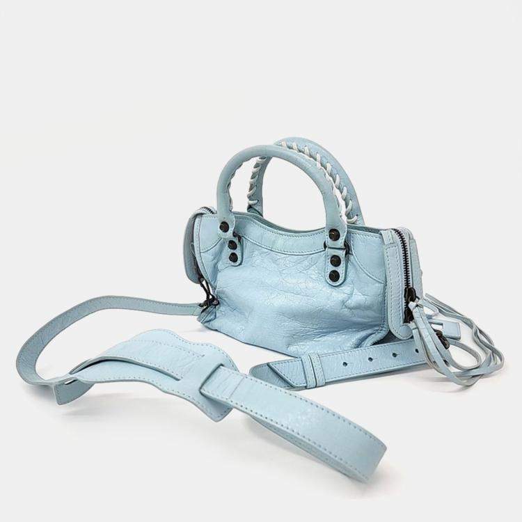 Pre Owned Balenciaga Motor Mini City Bag