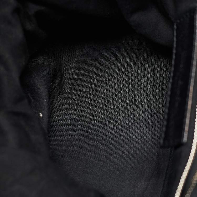 Pre Owned Balenciaga Tricolor Nylon and Leather Daypack Drawstring Backpack