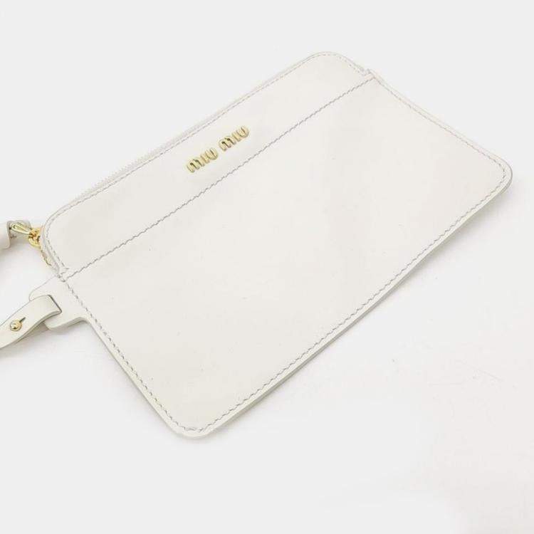 Pre Owned Miu Miu Woven Nappa Mesh Bag