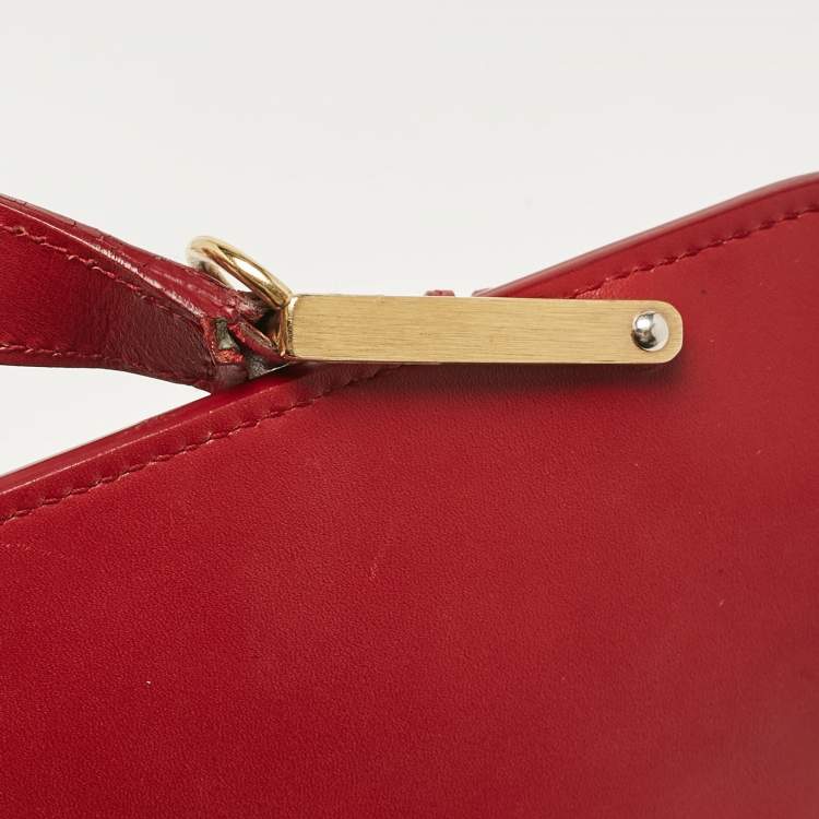 Pre Owned Balenciaga Red Leather Le Dix Cartable Top Handle Bag