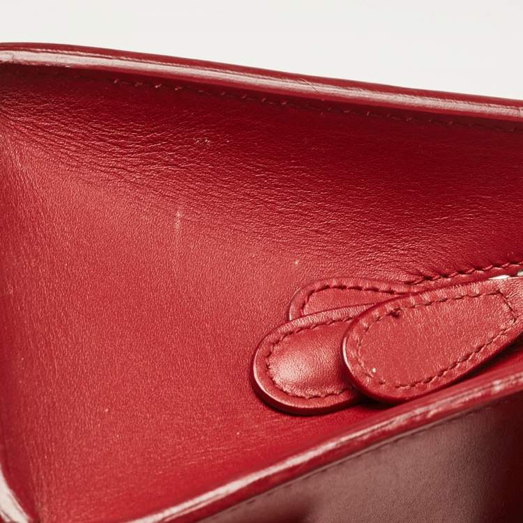 Pre Owned Balenciaga Red Leather Le Dix Cartable Top Handle Bag