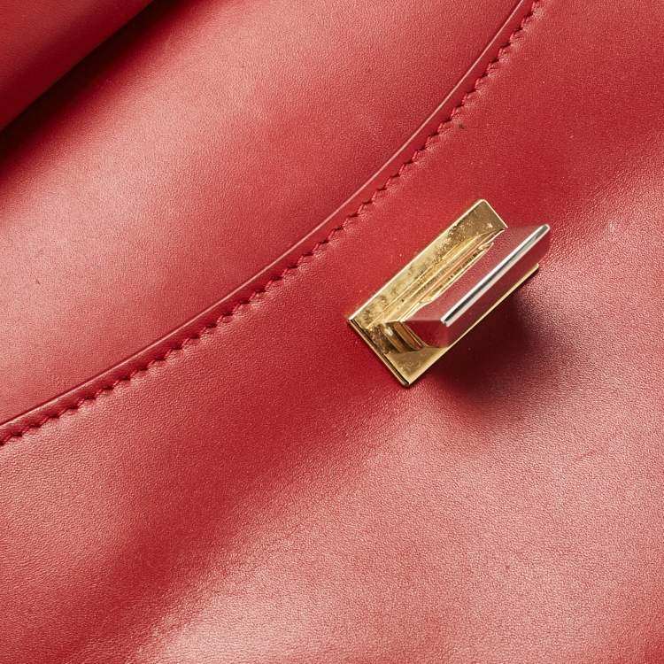 Pre Owned Balenciaga Red Leather Le Dix Cartable Top Handle Bag