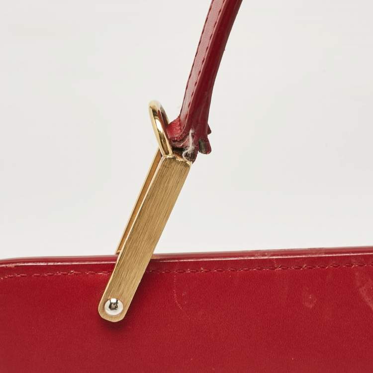Pre Owned Balenciaga Red Leather Le Dix Cartable Top Handle Bag