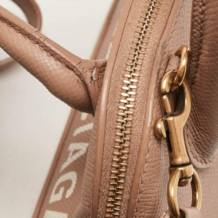 Pre Owned Balenciaga Beige Leather XXS Ville Satchel