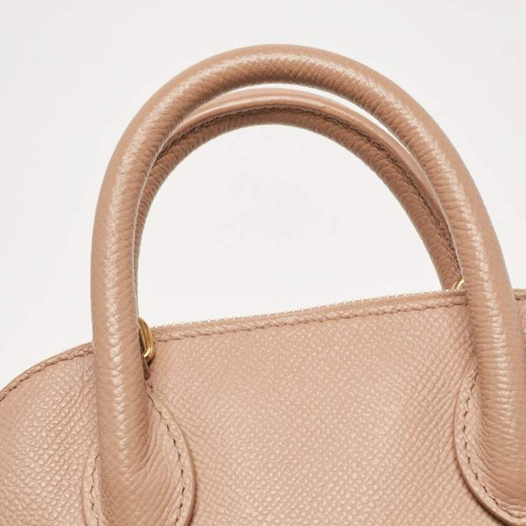 Pre Owned Balenciaga Beige Leather XXS Ville Satchel