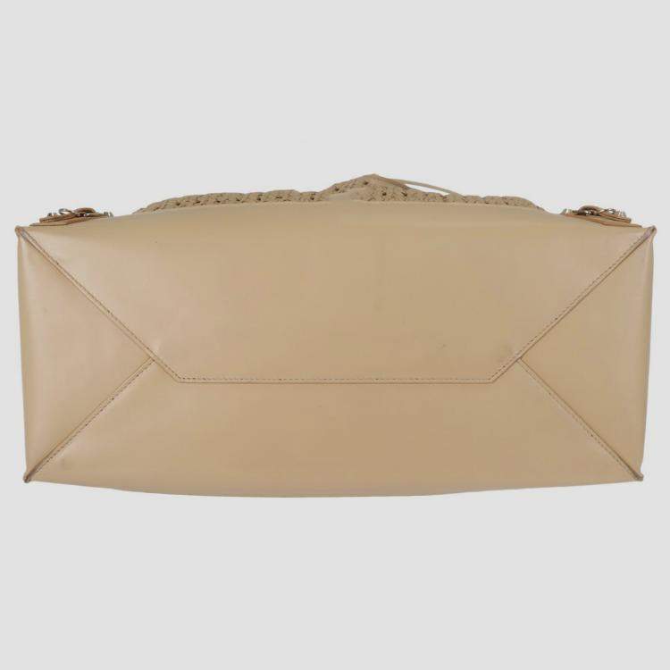 Pre Owned Balenciaga Papier A4 Leather Crochet Tote Bag