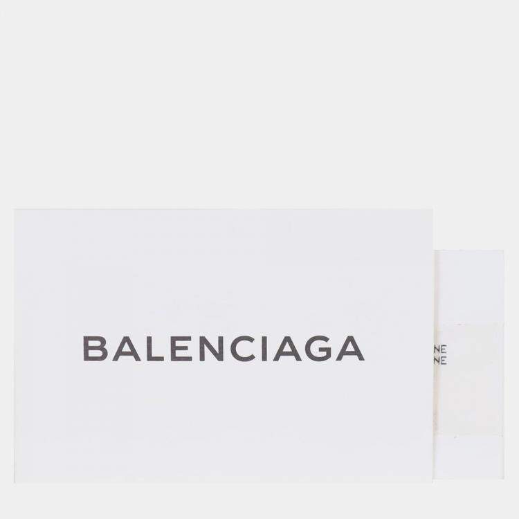 Pre Owned Balenciaga Papier A4 Leather Crochet Tote Bag