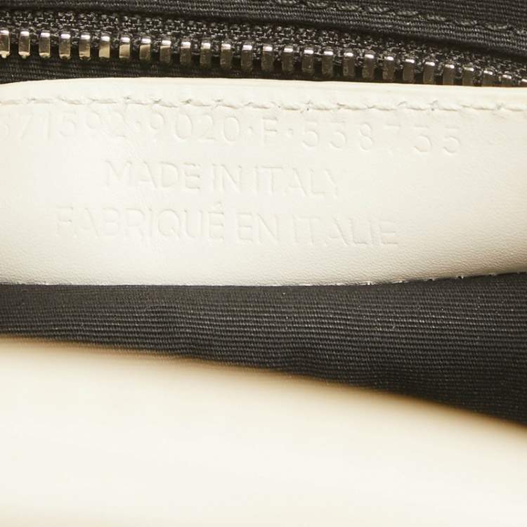 Pre Owned Balenciaga Off White Leather Mini All Afternoon Tote