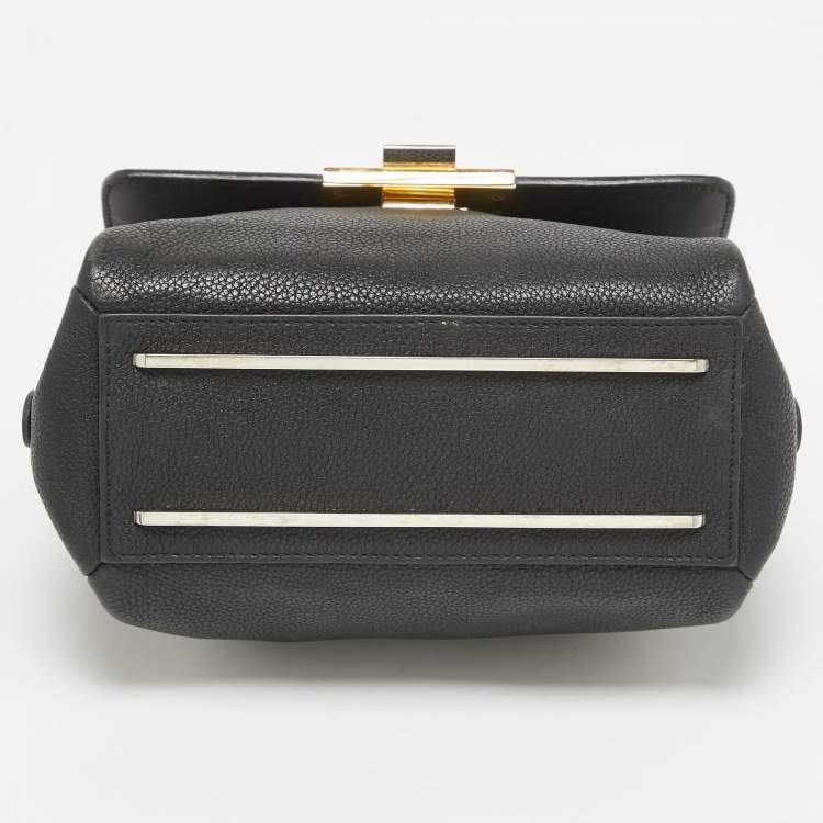 Pre Owned Balenciaga Black Alligator and Leather Le Dix Cartable Top Handle Bag