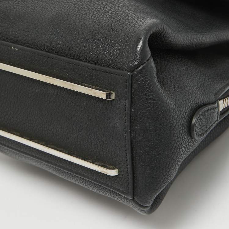 Pre Owned Balenciaga Black Alligator and Leather Le Dix Cartable Top Handle Bag