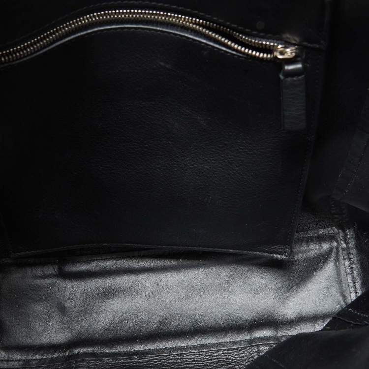 Pre Owned Balenciaga Blue Leather Bazar Shopper Tote