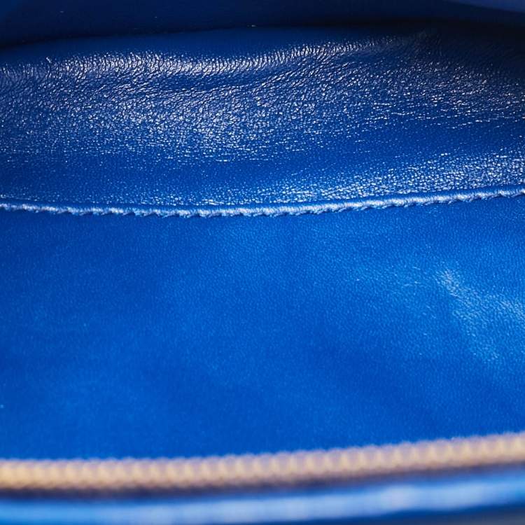 Pre Owned Balenciaga Blue Leather Souvenir Crossbody Bag