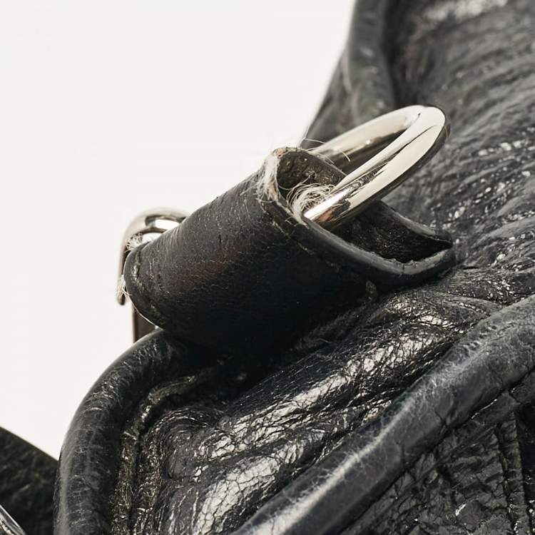 Pre Owned Balenciaga Black Leather Mini Classic City Bag