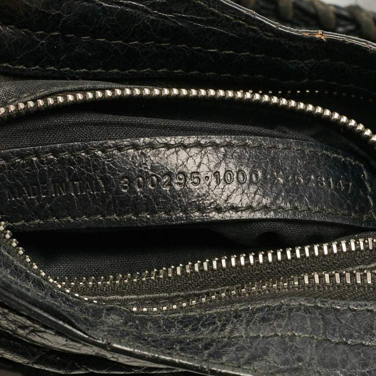 Pre Owned Balenciaga Black Leather Mini Classic City Bag
