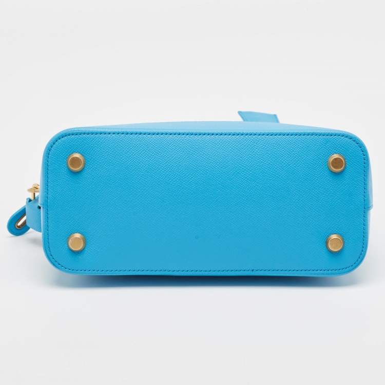 Pre Owned Balenciaga Blue Leather Small Ville Bag