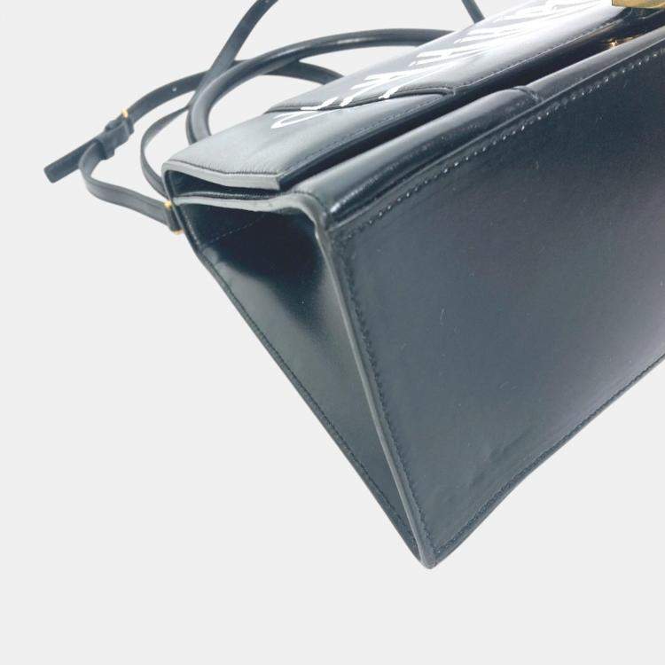 Pre Owned Balenciaga Black White Crossbody Bag