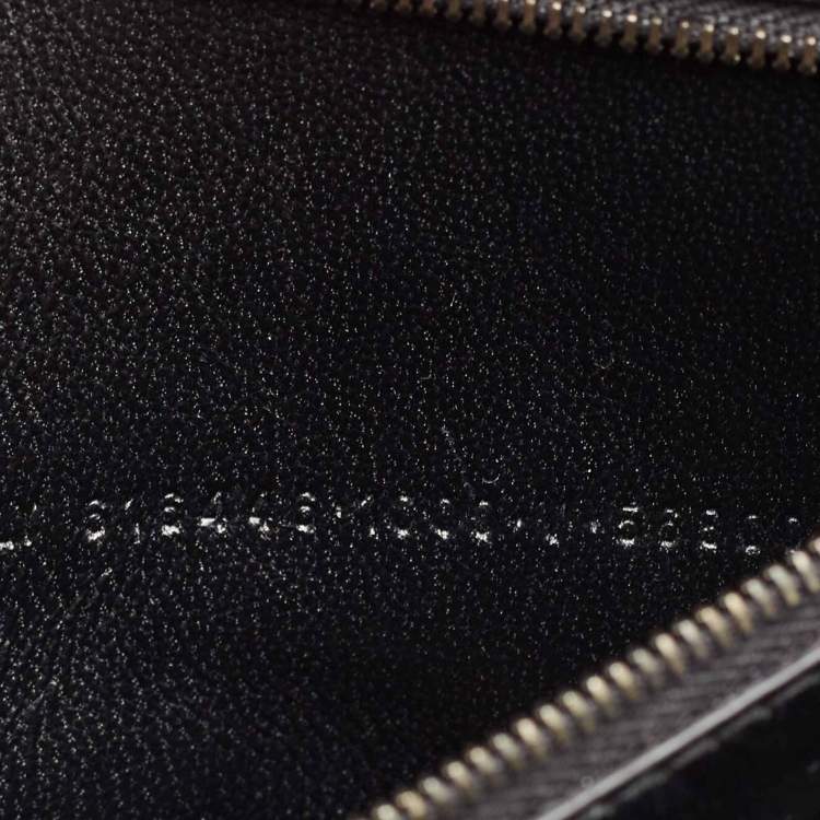 Pre Owned Balenciaga Black Croc Embossed Leather Hourglass Sling Shoulder Bag