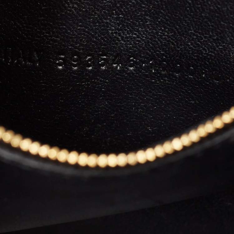 Pre Owned Balenciaga Black Leather Small Hourglass Top Handle Bag