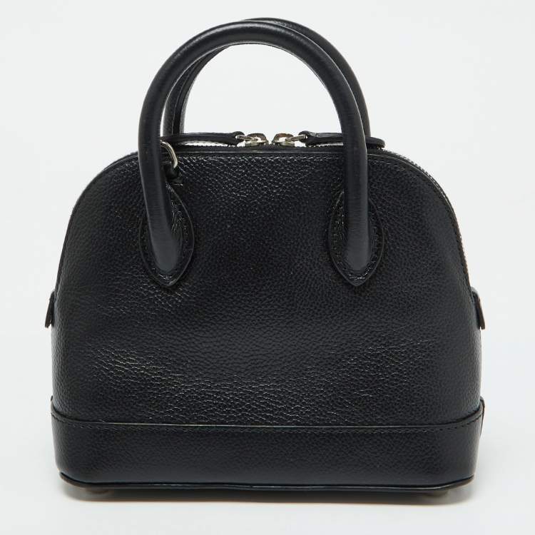 Pre Owned Balenciaga Black Leather XXS Ville Satchel