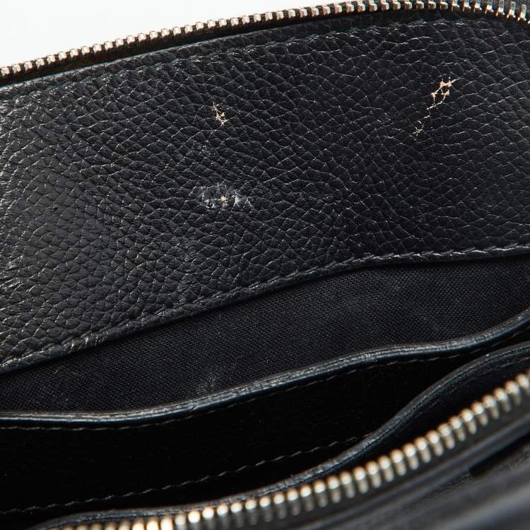 Pre Owned Balenciaga Black Leather XXS Ville Satchel