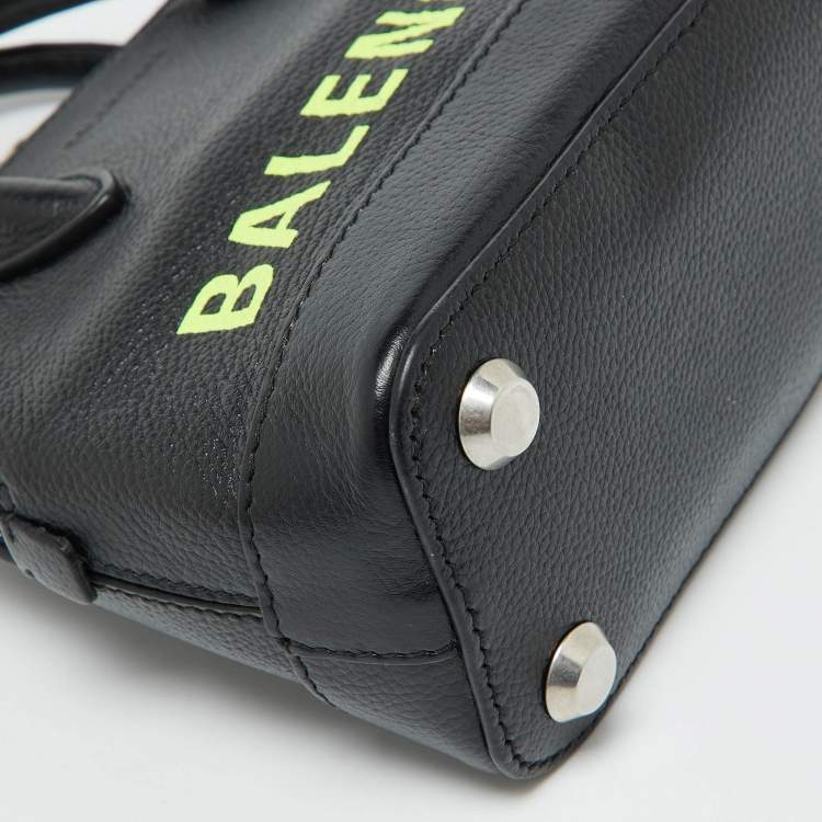 Pre Owned Balenciaga Black Leather XXS Ville Satchel