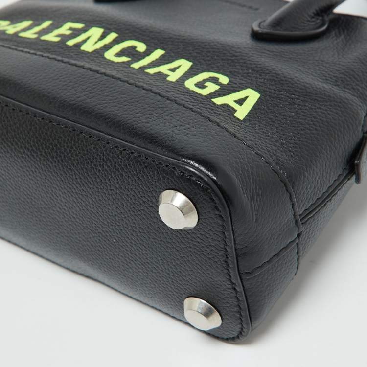 Pre Owned Balenciaga Black Leather XXS Ville Satchel