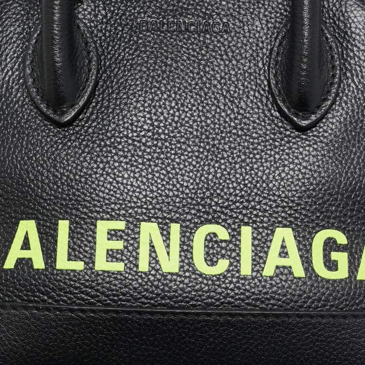 Pre Owned Balenciaga Black Leather XXS Ville Satchel