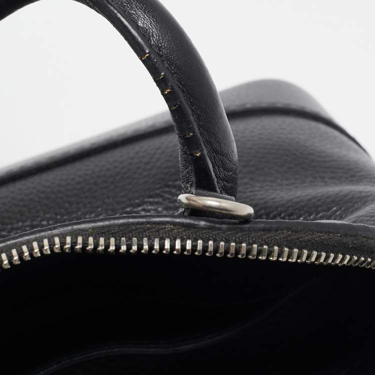 Pre Owned Balenciaga Black Leather XXS Ville Satchel