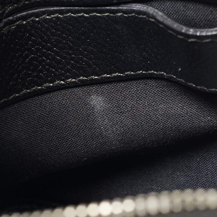Pre Owned Balenciaga Black Leather XXS Ville Satchel