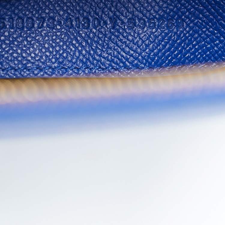 Pre Owned Balenciaga Blue Leather Small Ville Bag