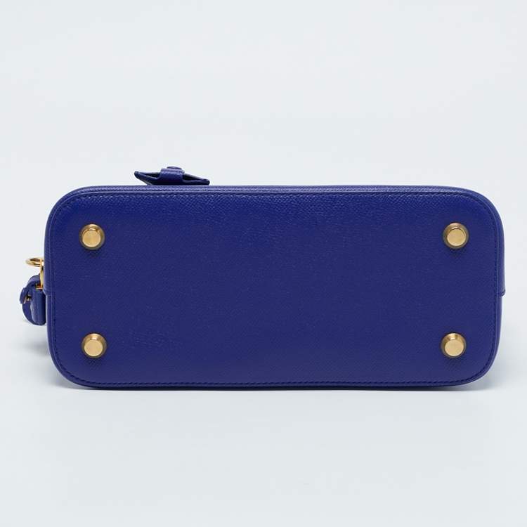 Pre Owned Balenciaga Blue Leather Small Ville Bag