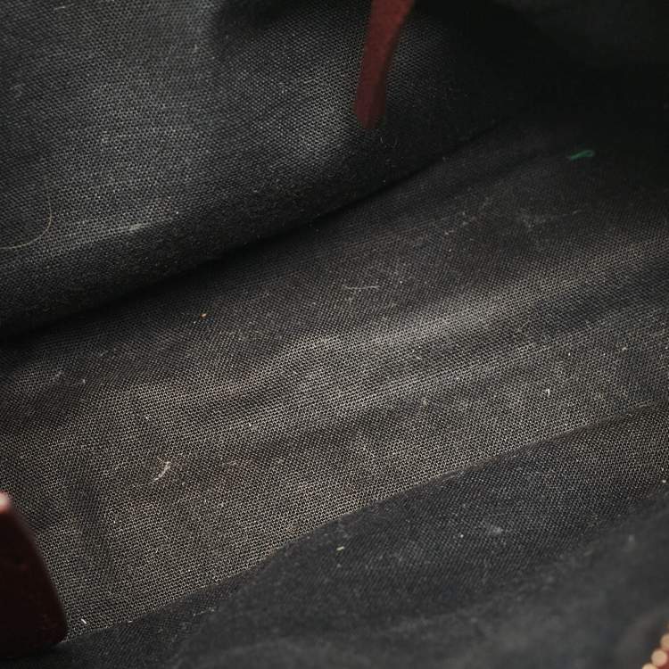 Pre Owned Balenciaga Burgundy Leather Mini RGH City Tote
