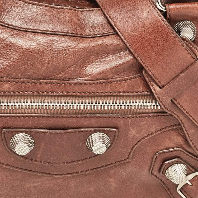 Pre Owned Balenciaga Brown Leather SGH Classic City Tote