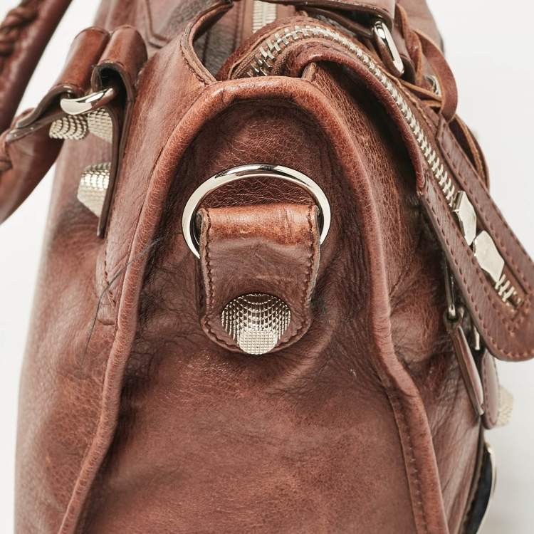 Pre Owned Balenciaga Brown Leather SGH Classic City Tote