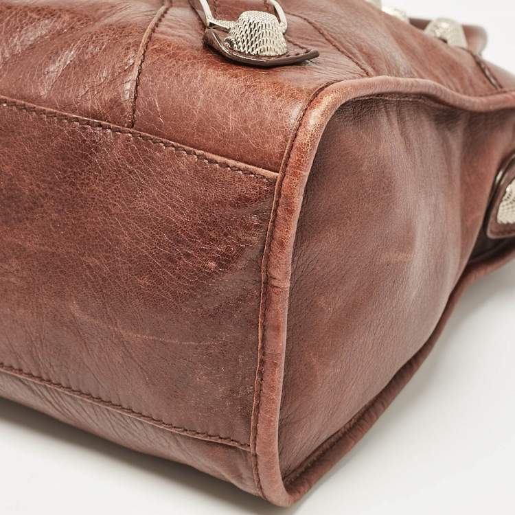 Pre Owned Balenciaga Brown Leather SGH Classic City Tote