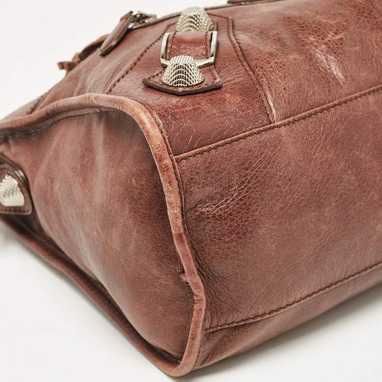 Pre Owned Balenciaga Brown Leather SGH Classic City Tote