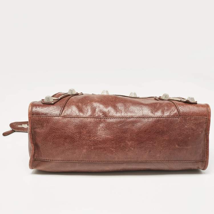 Pre Owned Balenciaga Brown Leather SGH Classic City Tote