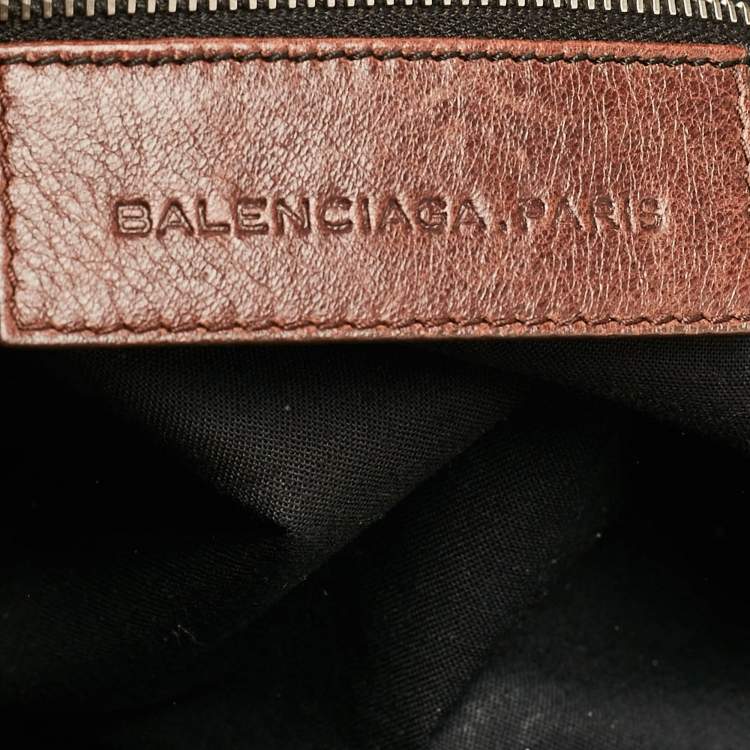 Pre Owned Balenciaga Brown Leather SGH Classic City Tote