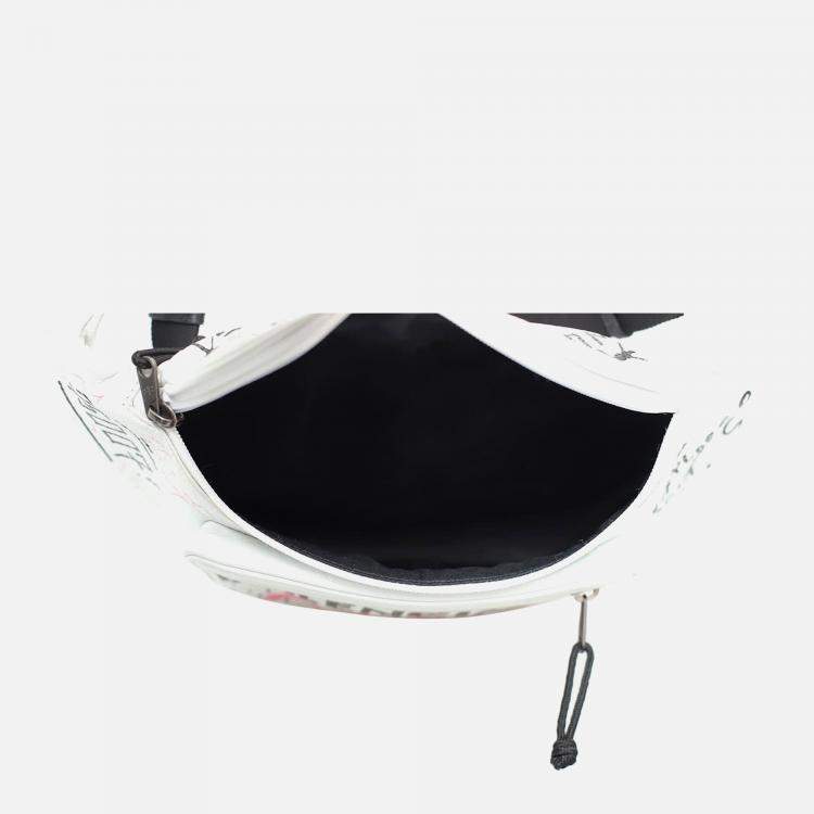 Pre Owned Balenciaga Graffiti Leather Belt Bag